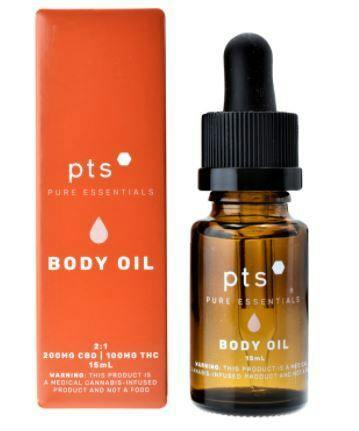 PTS Unscented Ratioed Body Oil 100mg | 1:2 THC:CBD