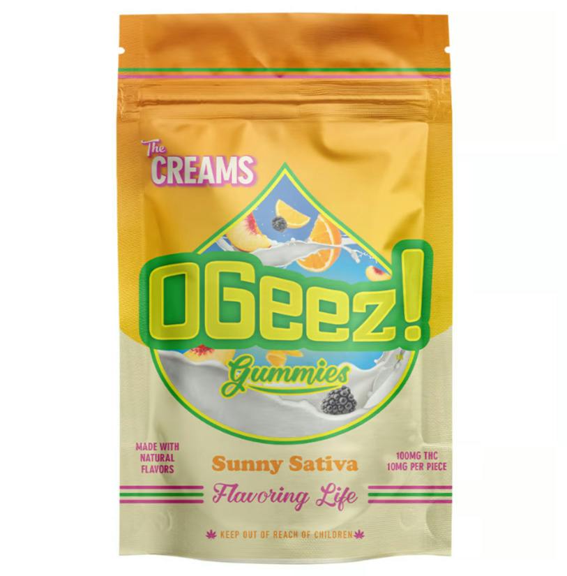 The Creams Blackberries, Orange, Peaches & Cream Gummies 100mg (10-Pack | 10mg Each)