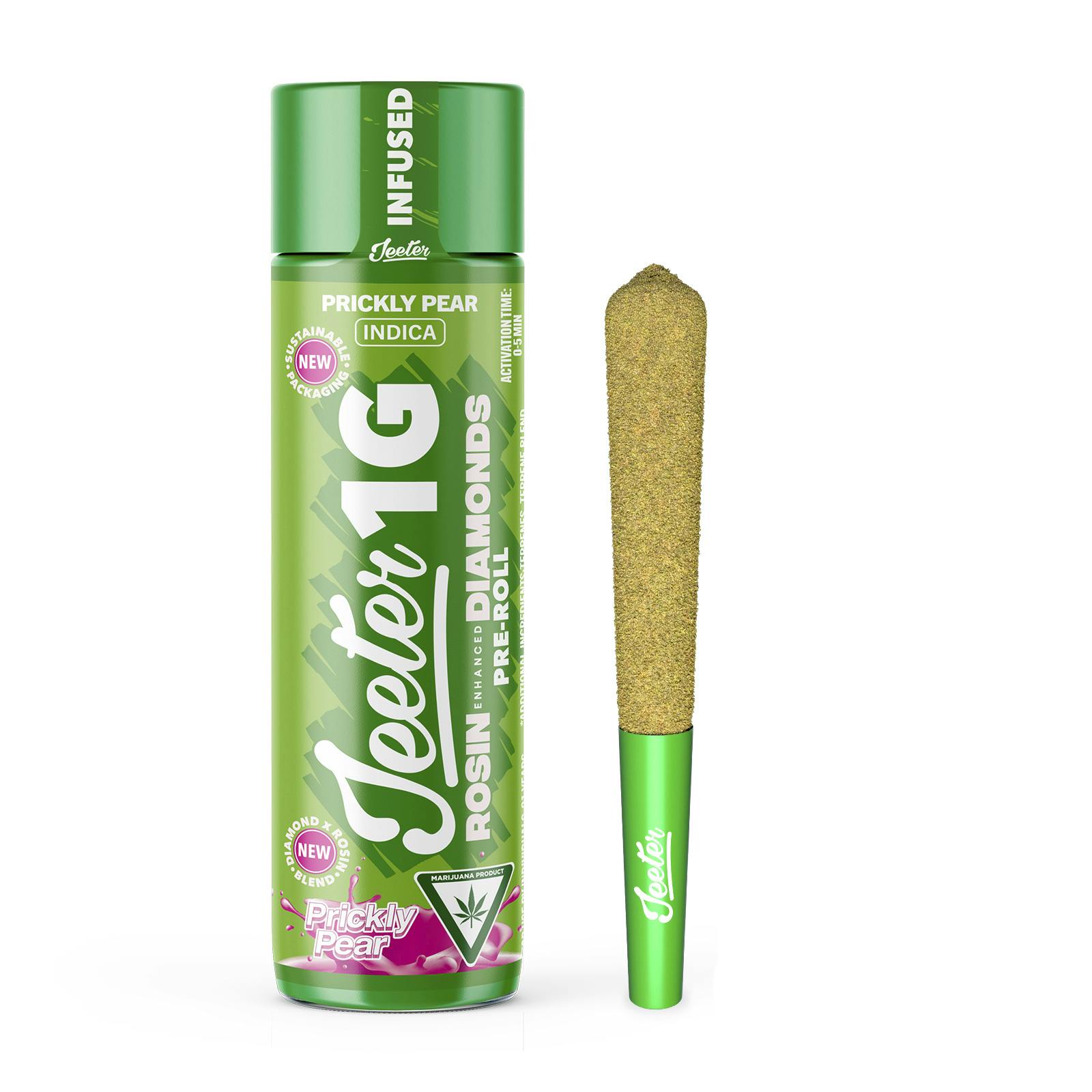 Jeeter - 1g Rosin Diamonds Infused Preroll - Prickly Pear