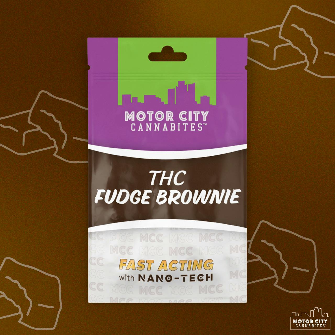 Motor City - 200mg Fast-Acting Brownie - Fudge