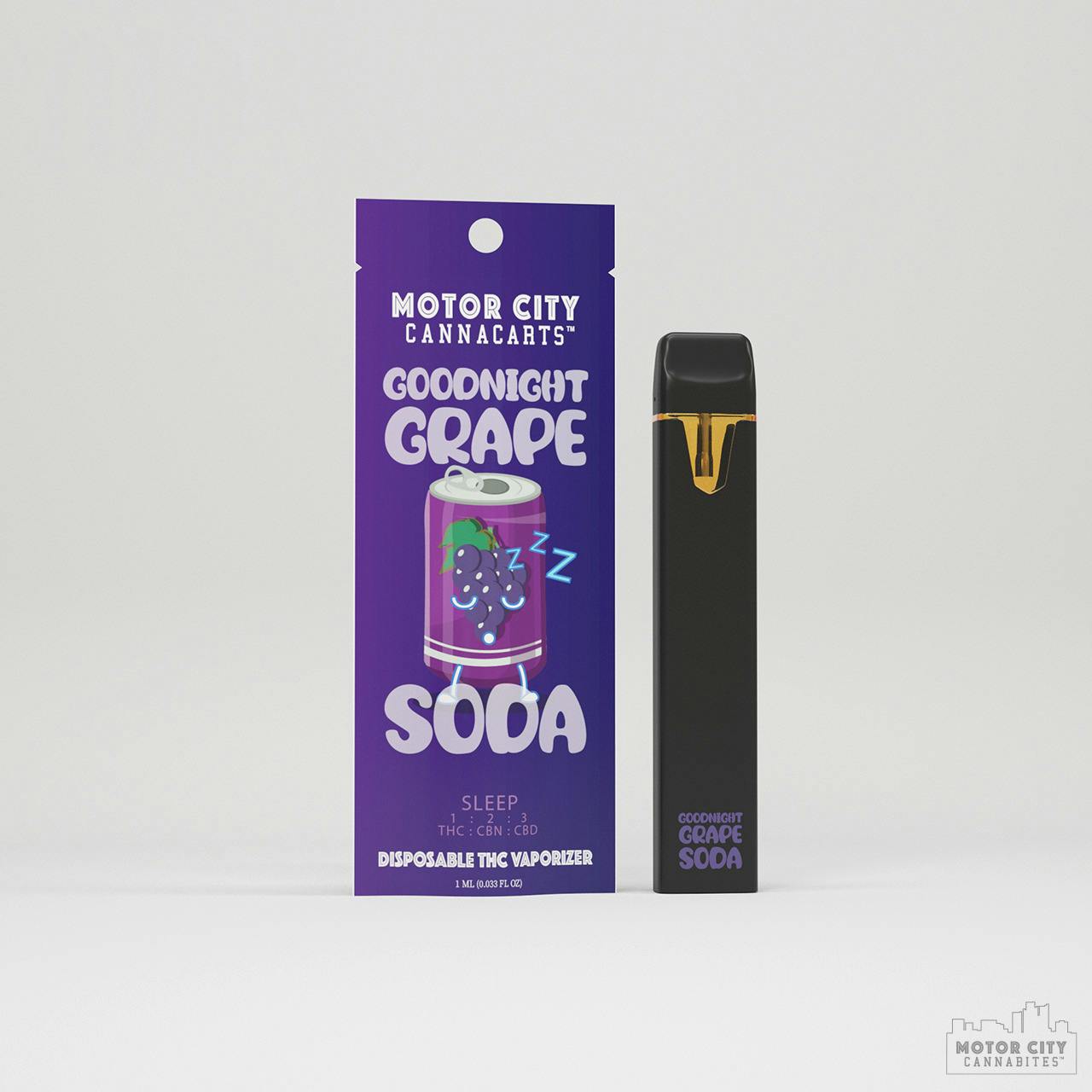 Motor City - 1g Disposable Vape - Goodnight Grape
