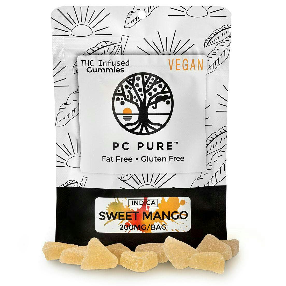 PC Pure - 200mg Gummies - Sweet Mango