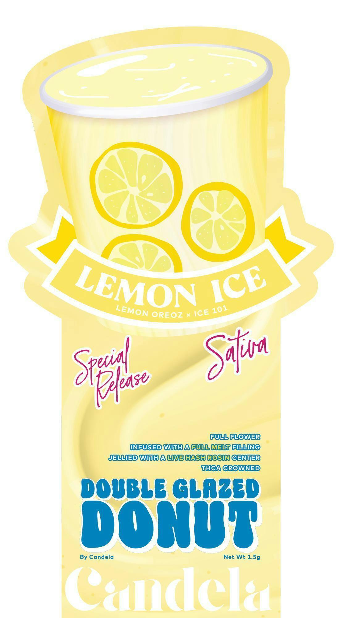Candela - 1.5g Infused Donut - Lemon Ice