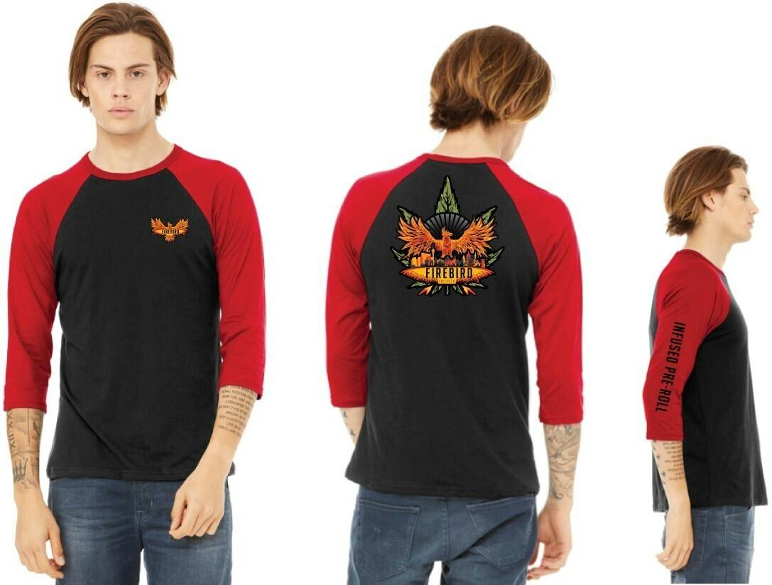 Firebird 3/4 sleeve Tee Unisex - Medium