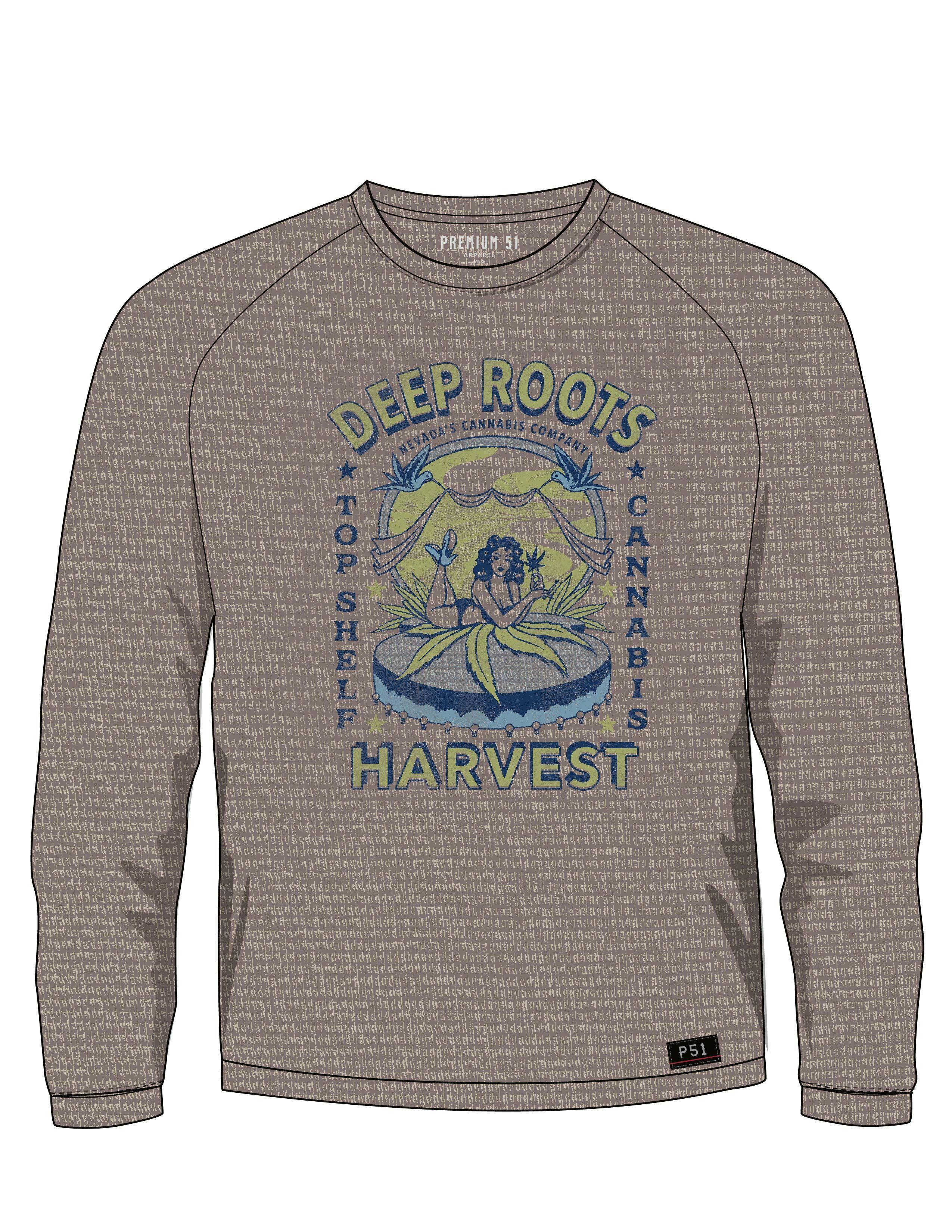 Pin-Up L/S Waffle Raglan Tee - XX-Large