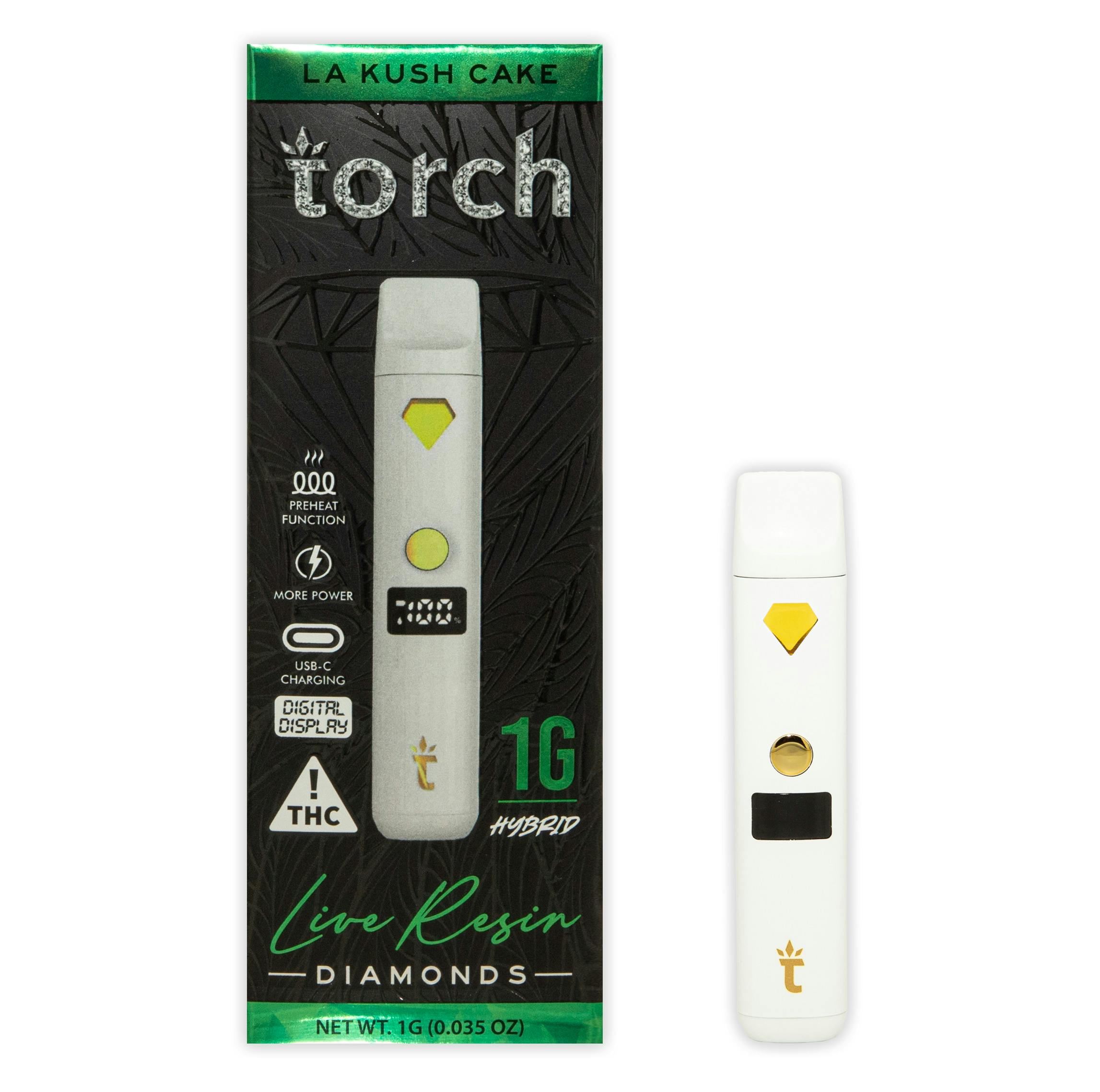 LA Kush Cake 1g Disposable LR Torch