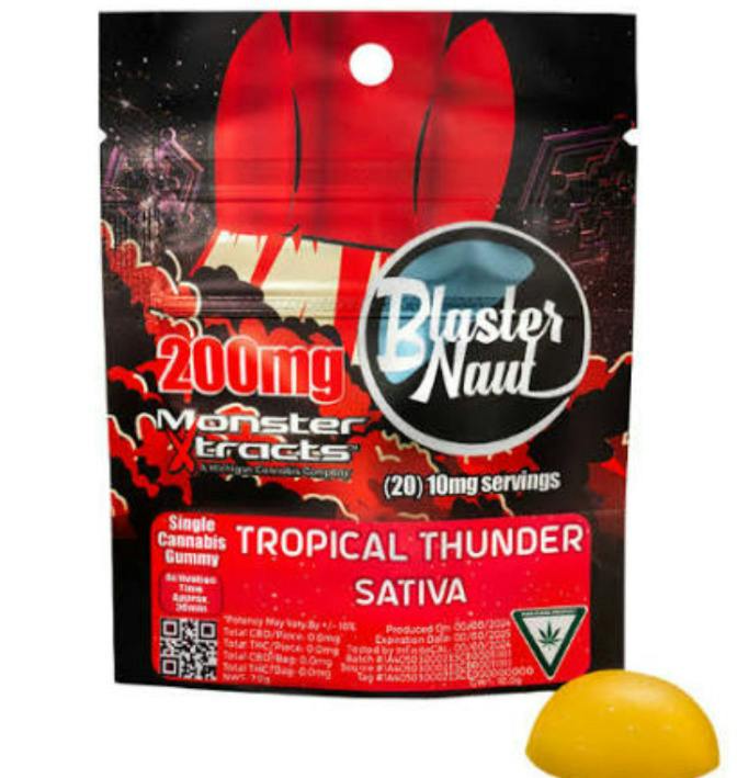 Gummies | Tropical Thunder Blaster Naut | 200mg | Monster X