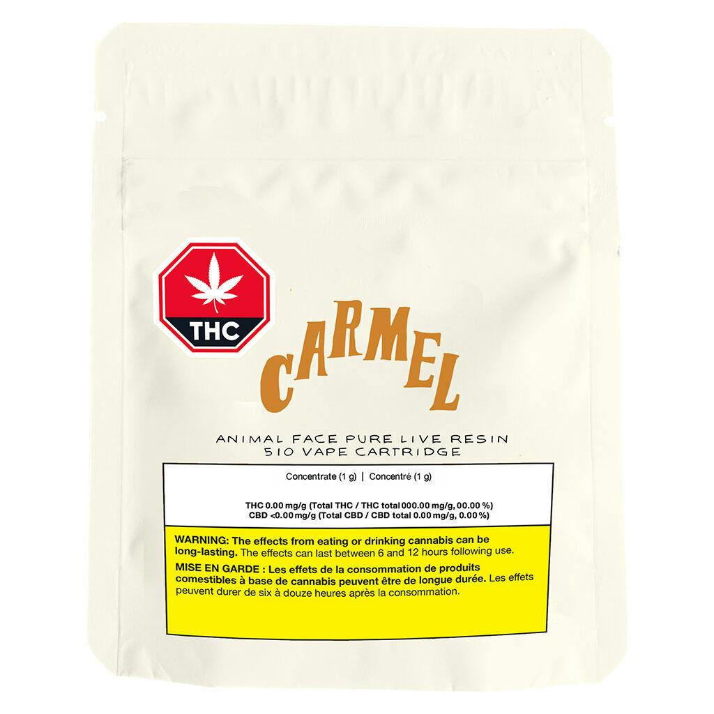 Animal Face Pure Live Resin 510 Thread Cartridge - 1g