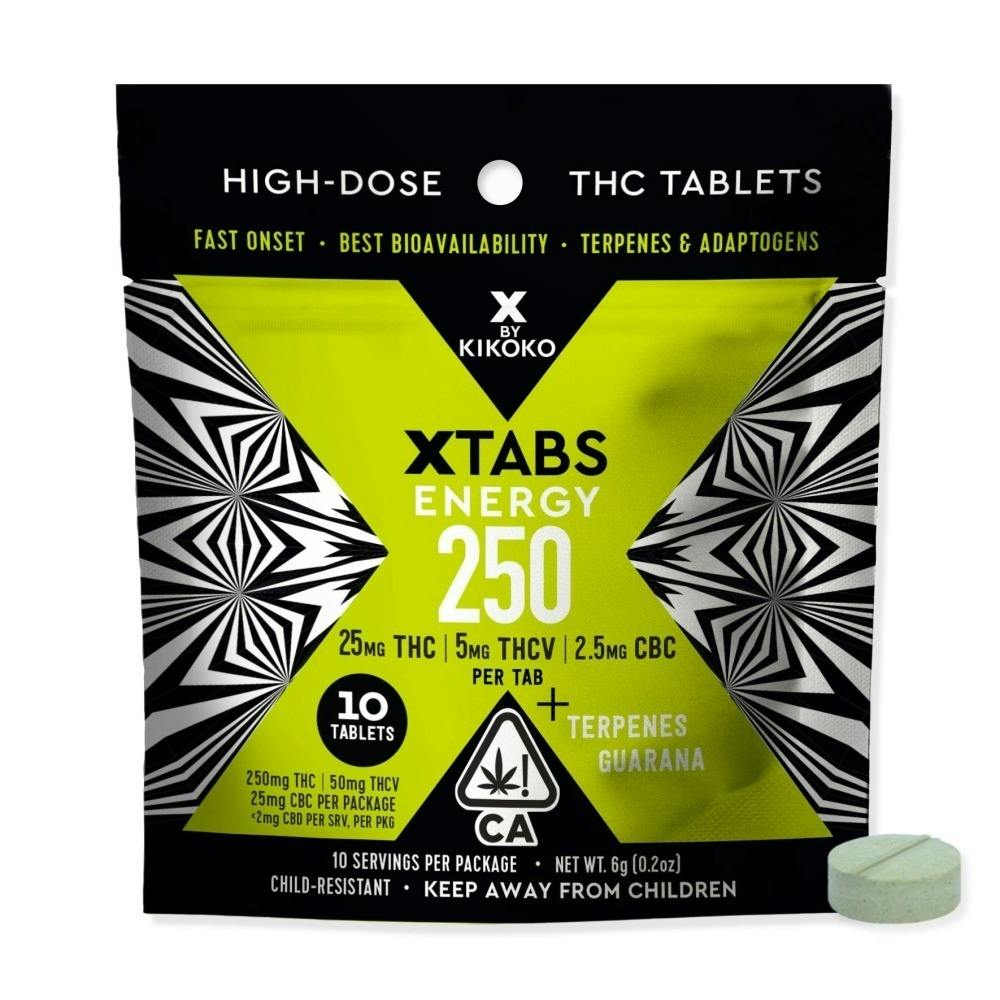Kikoko Energy 10:2:1 THC:THC-v:CBC XTabs 10ct 325 mg
