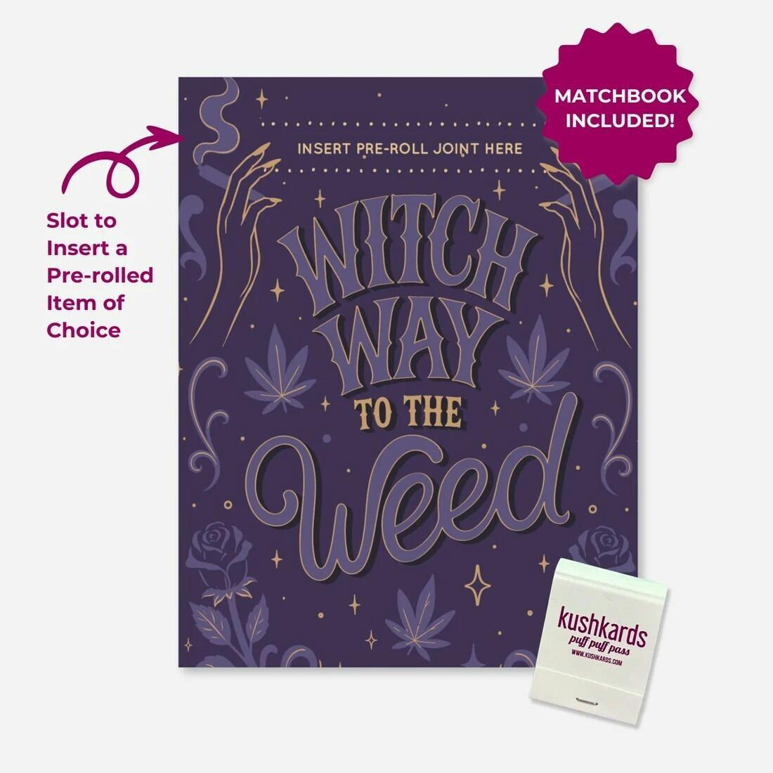 Kush Kards Witch Way Halloween Card