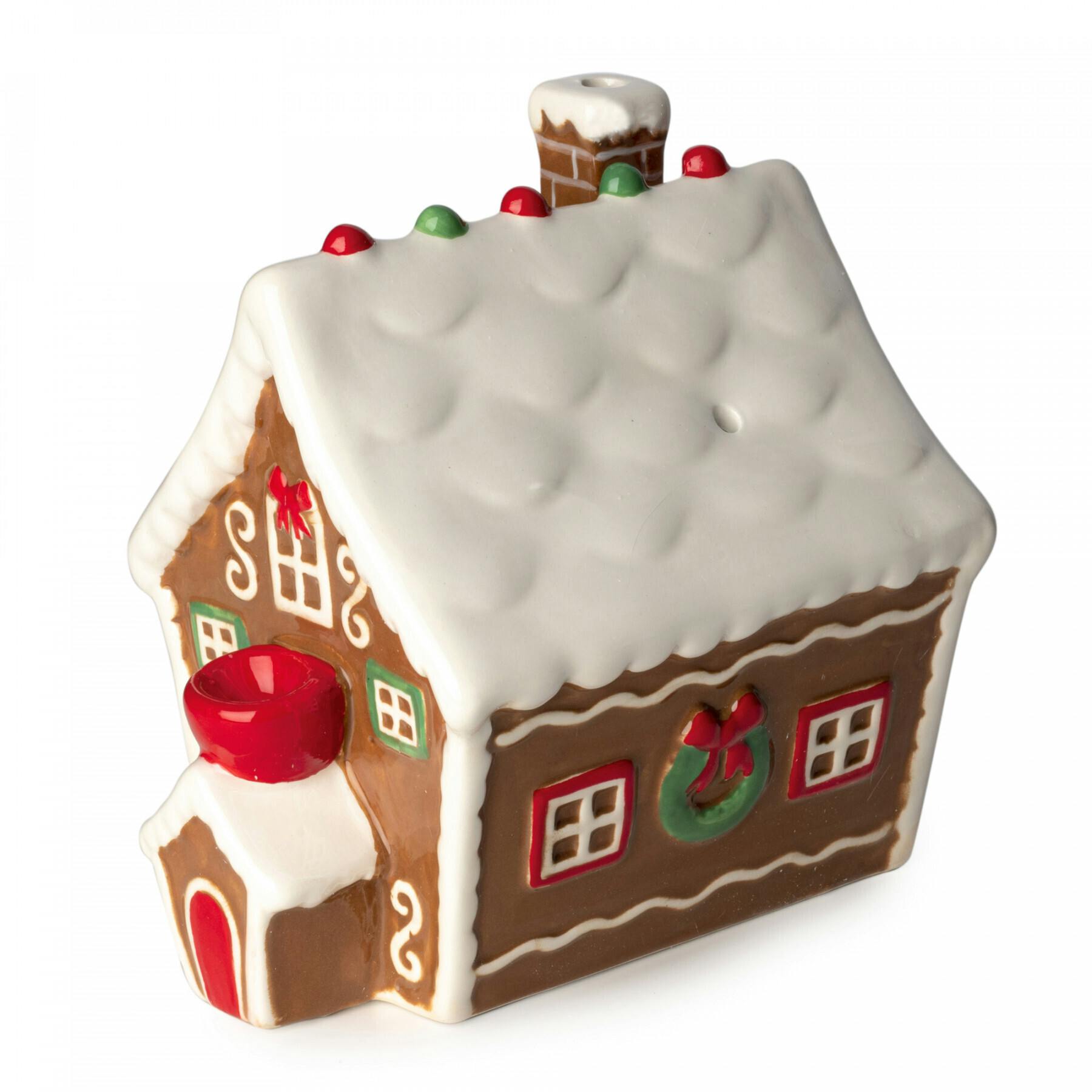 Ceramic Pipe - Gingerbread House - 6"