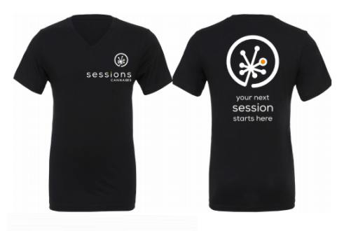 Sessions Cannabis - V-Neck T- Shirt Uniform - Current