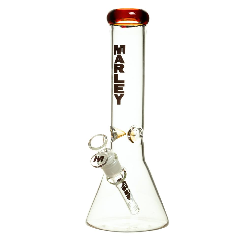 Classic Comfort Beaker Bong - 12" - Amber