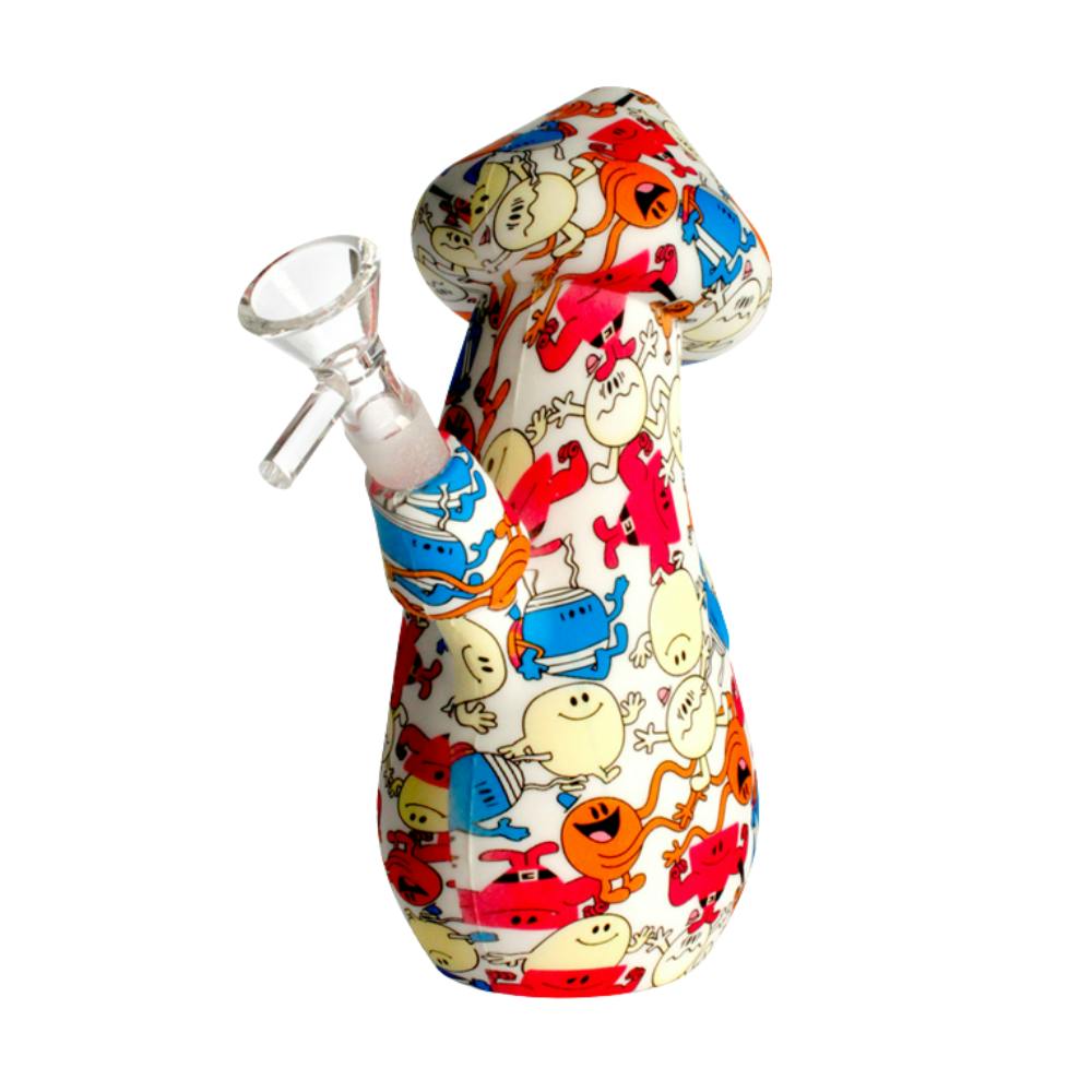 Graffiti Silicone Waterpipe - 7" - Assorted
