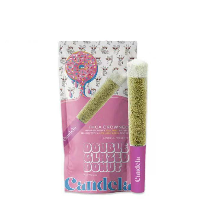 Live Rosin Glazed Donut Infused Preroll - 1.5g - Candela - Jungle Pie x White Devil