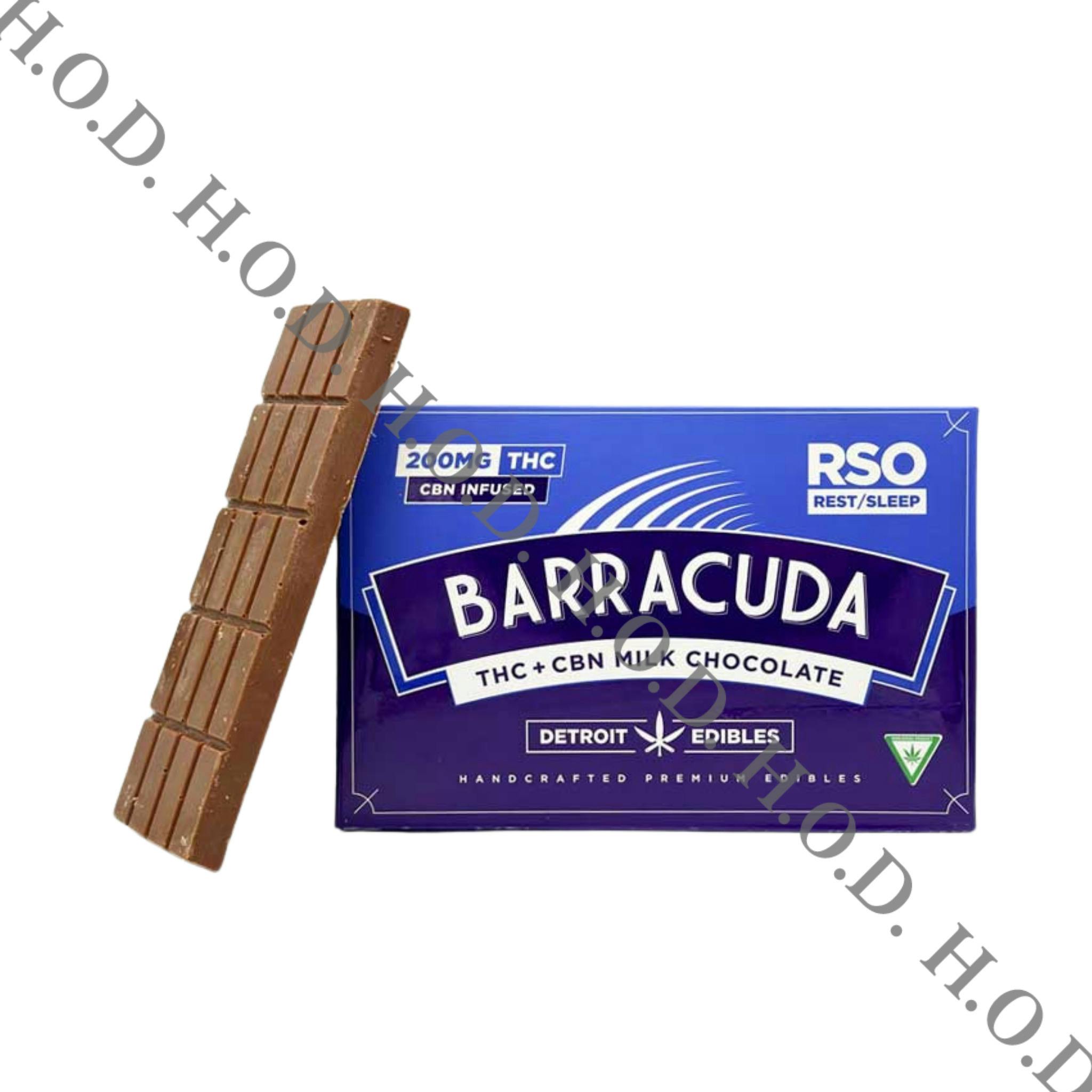 Detroit Edibles Milk Chocolate RSO Barracuda Bar THC/CBN 200mg