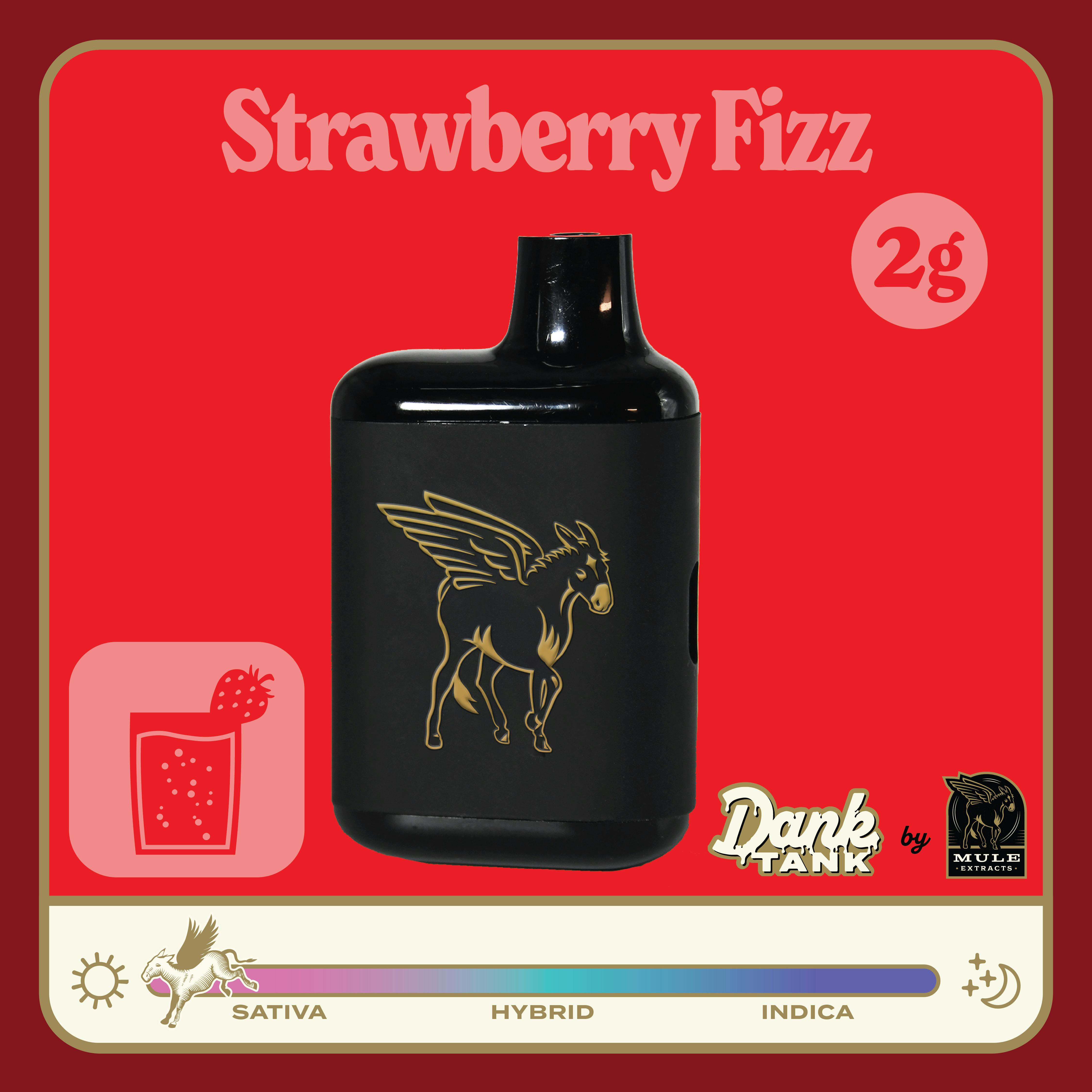 Mule Extracts - Strawberry Fizz Dank Tank - Disposable Cartridge