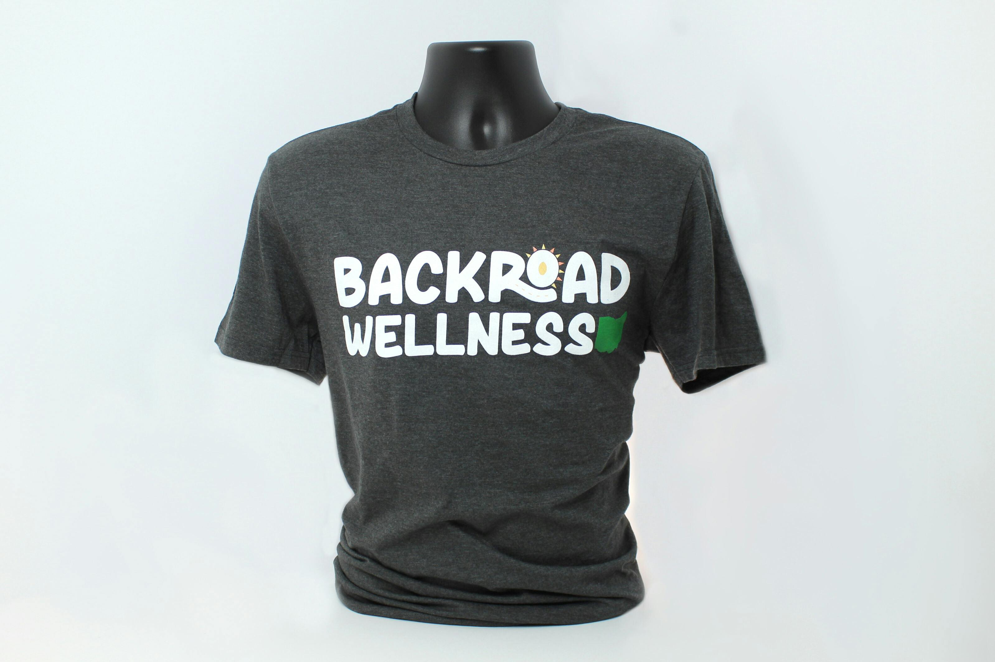 Grey Backroad Wellness Logo Tee | Large