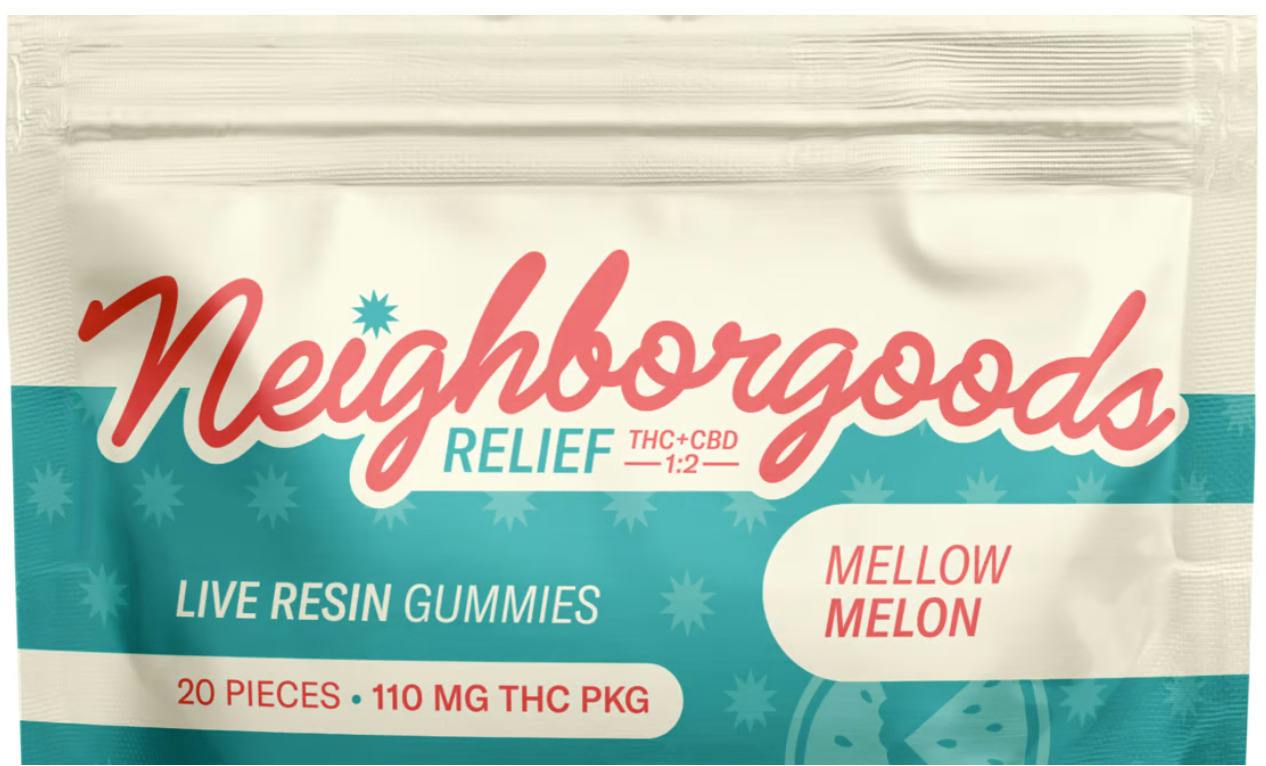 Mellow Melon | Live Resin Gummies 1:2 THC:CBD 100mg 20pk