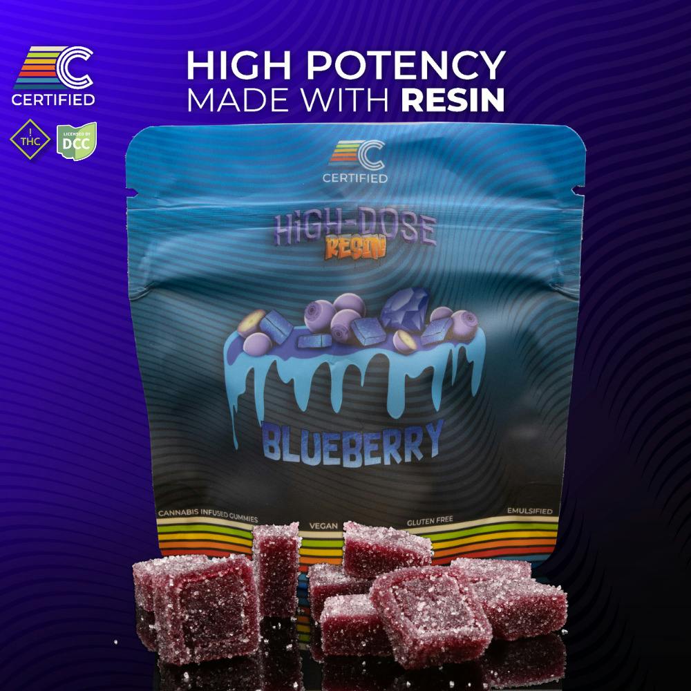 Blueberry | Live Resin Gummies 500mg 10pk
