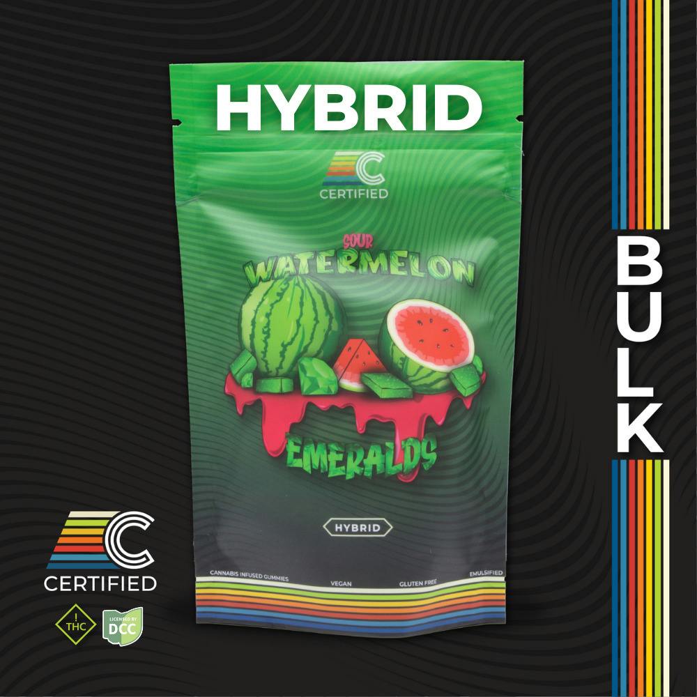 Sour Watermelon Emeralds | Gummies 400mg 40pk