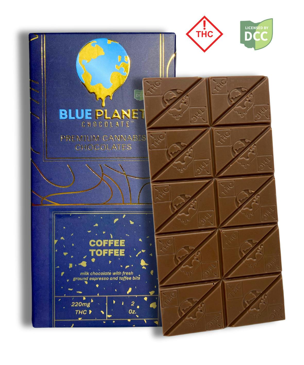 Coffee Toffee Latte | Milk Chocolate Bar 220mg 20pk