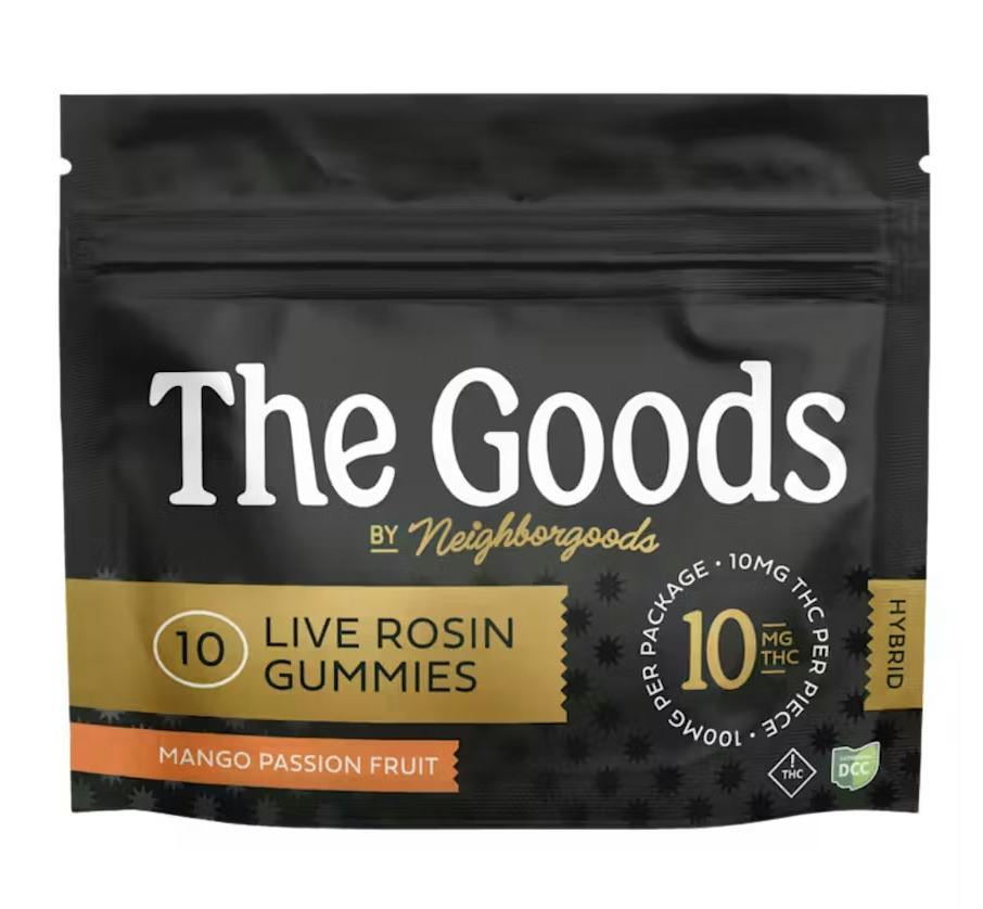 Mango Passion Fruit | Live Rosin Gummies 100mg 10pk