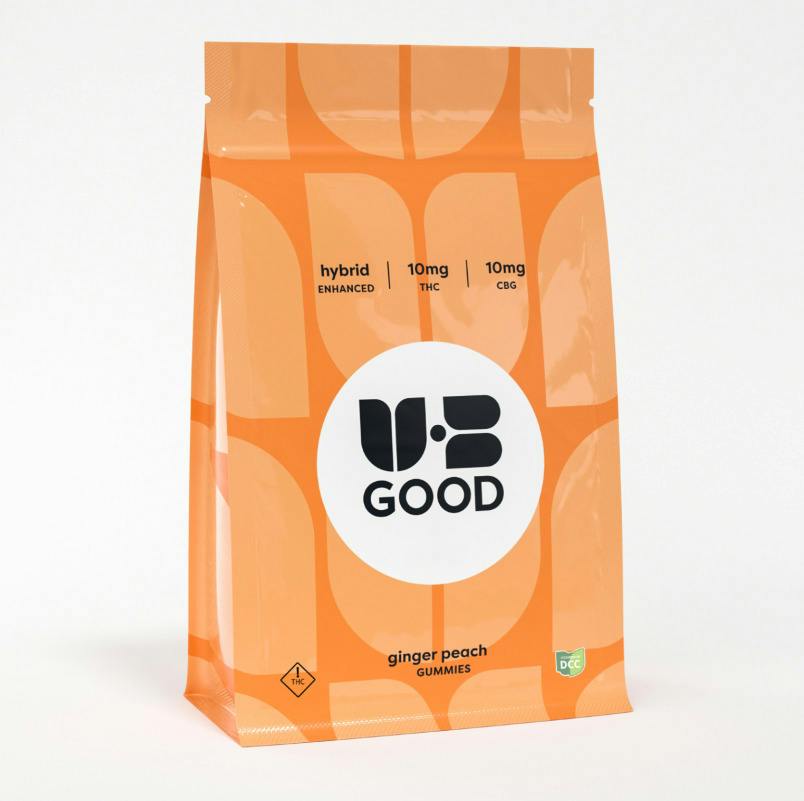 Ginger Peach | Gummies 110mg 1:1 THC:CBG 10pk
