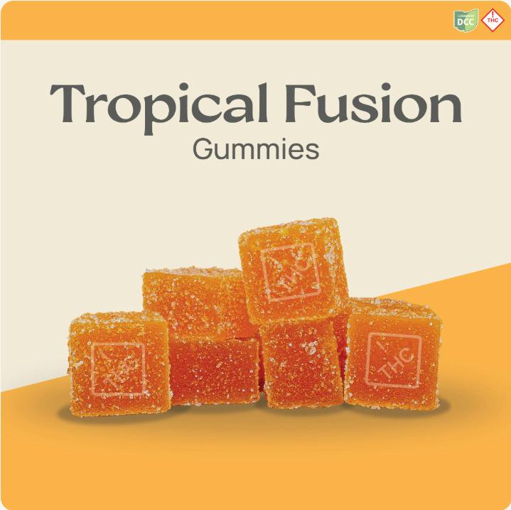Tropical Fusion | Gummies 100mg 5:1 THC:CBD 10pk
