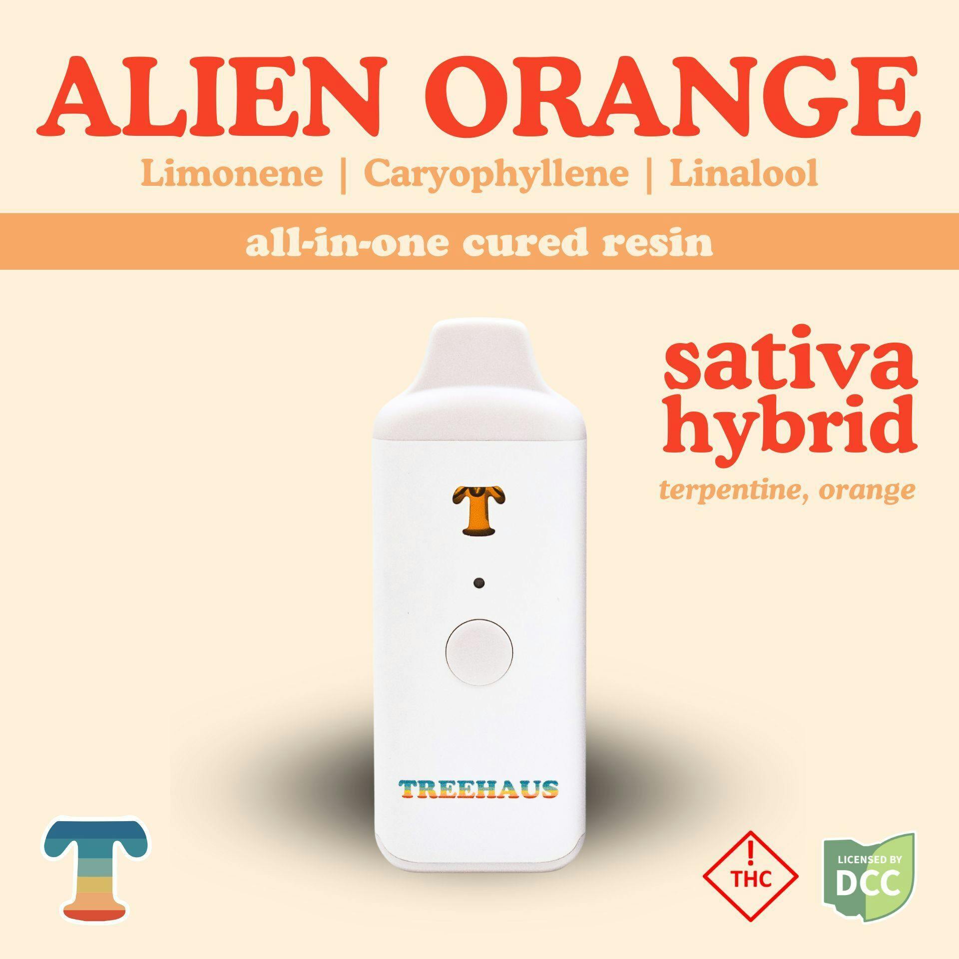 Alien Orange | Cured Resin Disposable