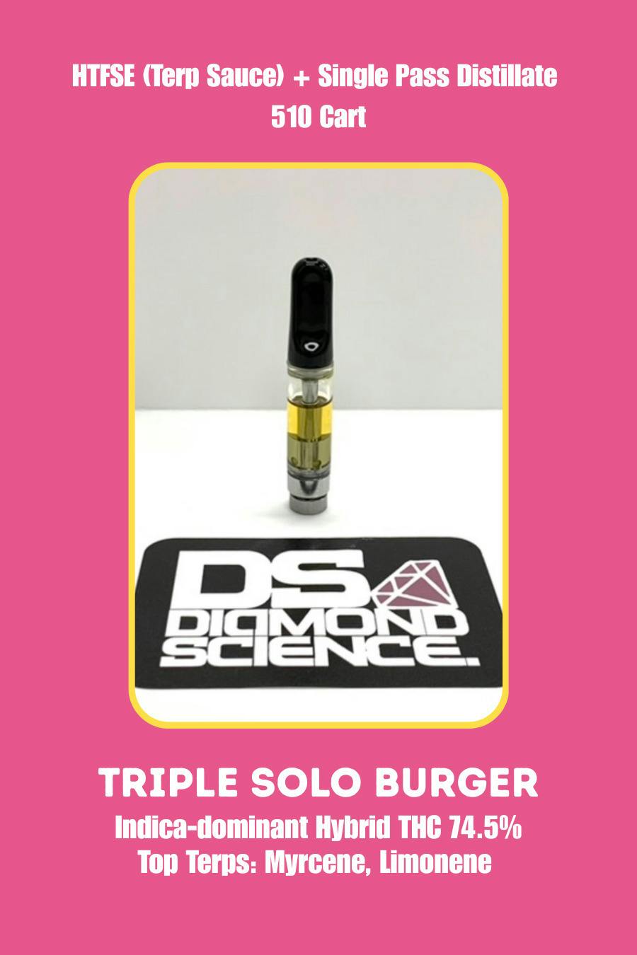 Triple Solo Burger | Full Spectrum 510 Cart