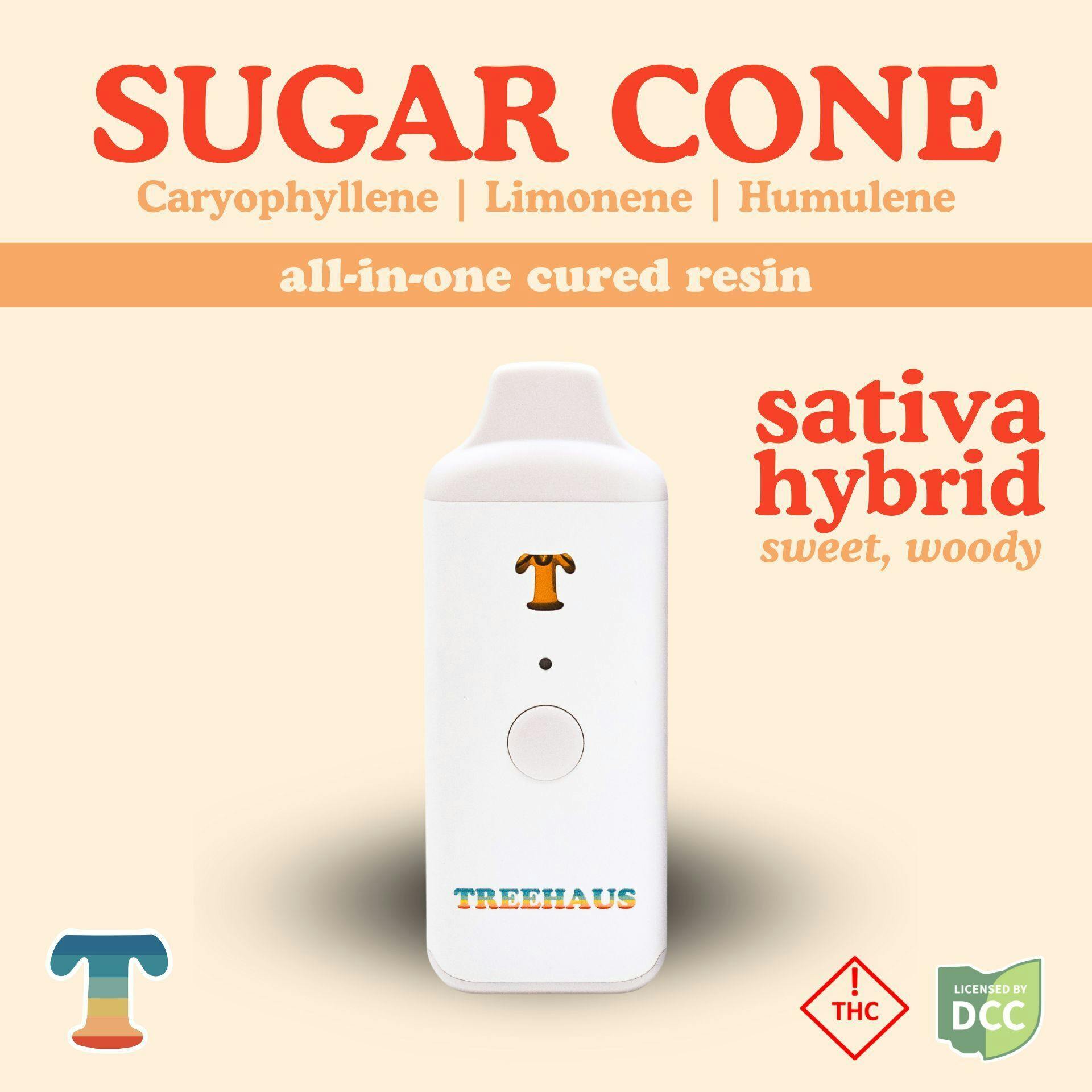 Sugar Cone | Cured Resin Disposable