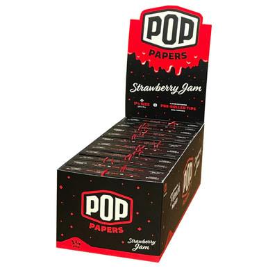Smoke Arsenal - Pop Paper 1 1/4 Ultra Thin Paper and Flavoured Tips (Strawberry Jam) - 1 UNIT