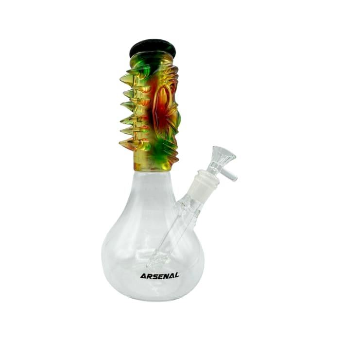 8" Spike Brace Glass Beaker Bong