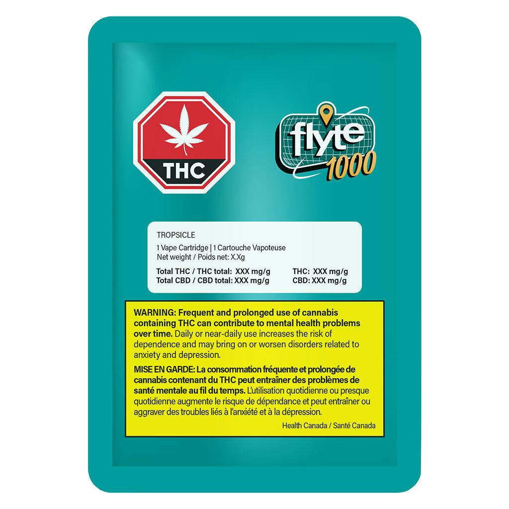 Flyte 1000 - Tropsicle 510 Thread Cartridge - 1.1g Indica
