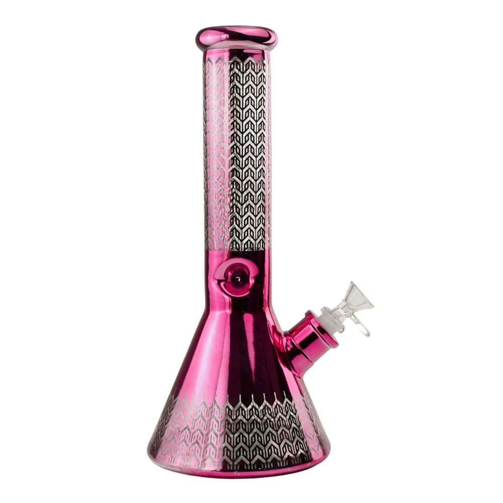 12" 7mm Infinity Loop Glass Bong w/ Gift Box - Purple
