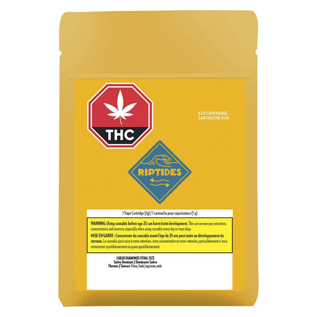 Riptides - Feral Fizz Liquid Diamonds 510 Cartridge - 1g Sativa