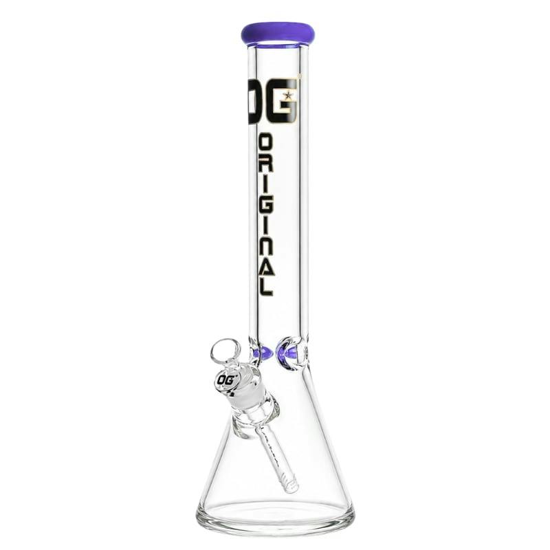 16" 9mm - OG Original Coloured Rim Beaker (Purple)