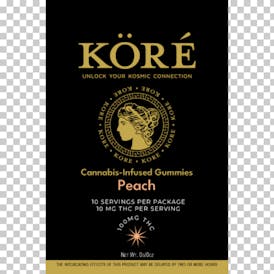 KORE Peach 100mg Pectin Gummies