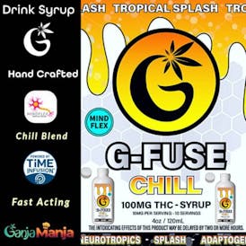 G Fuse "Chill" Tropical Splash 100mg THC Syrup