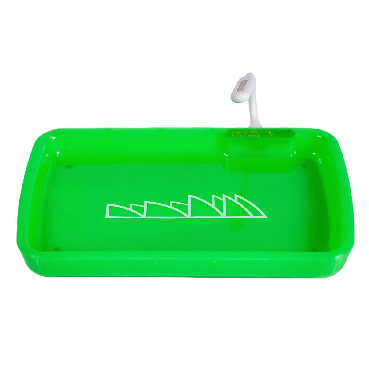 Piranha | LED Rolling Tray | 17.25" x 7.25" | -Green