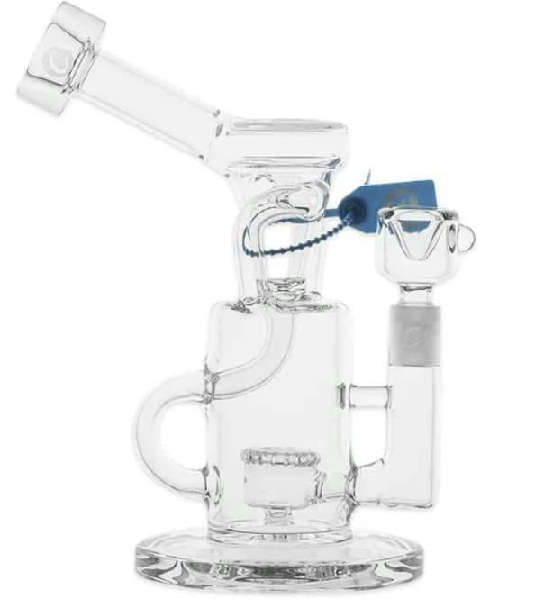 Cookies | Double Cycler Bong | 9" | Clear