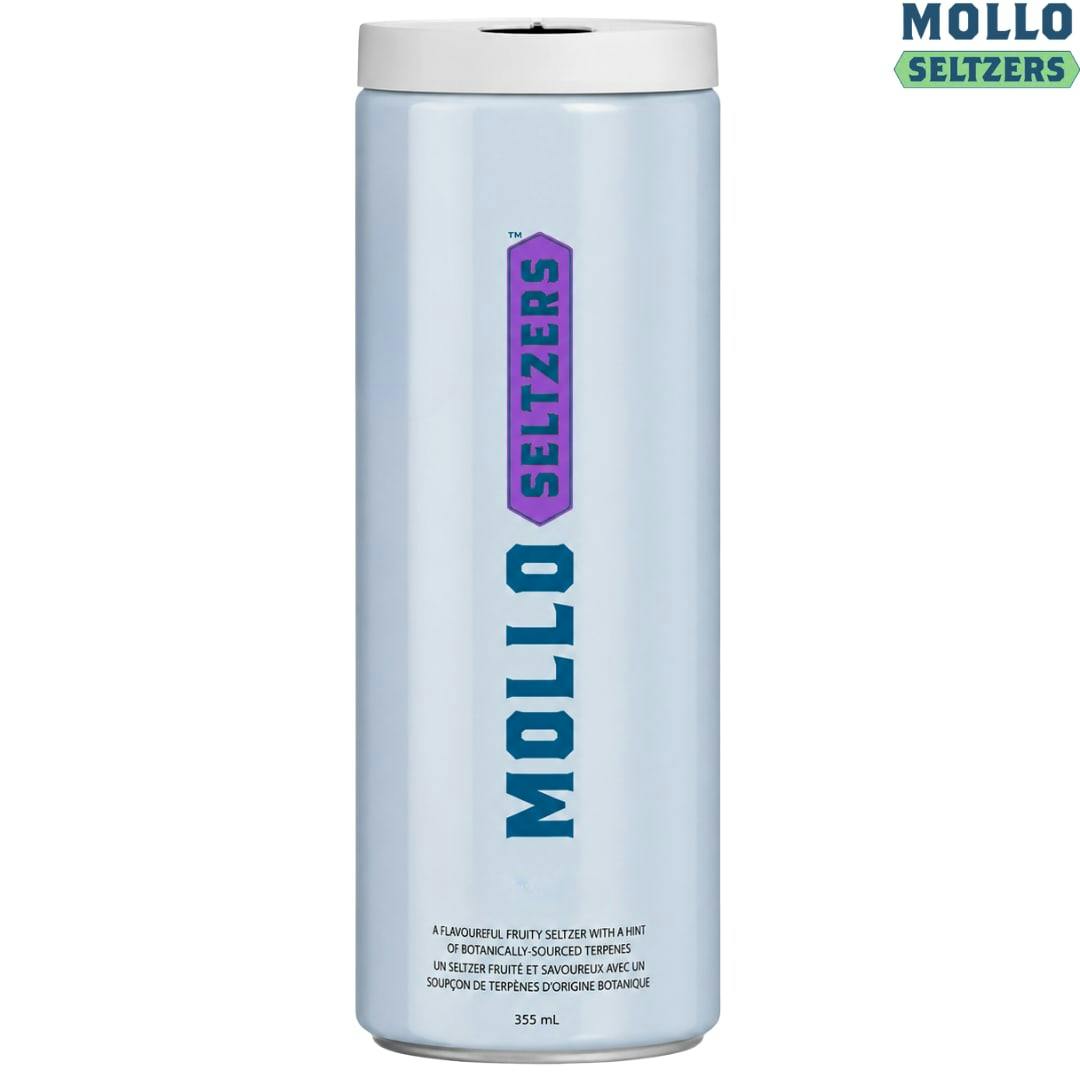 Mollo | 1:2 Blackberry Seltzer THC:CBG | Sugar Free Beverage