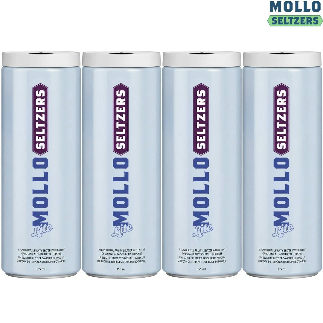 Mollo Lite | Blackberry Lemon Seltzer 4 Pk | Beverages