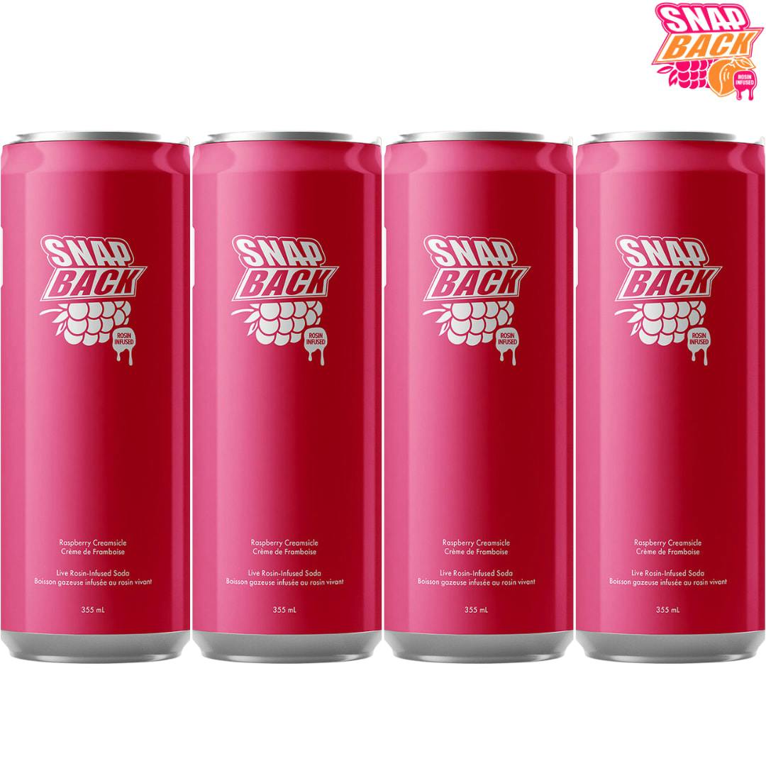 Snap Back | Rosin-Infused Raspberry Creamsicle 4PK | Beverages *