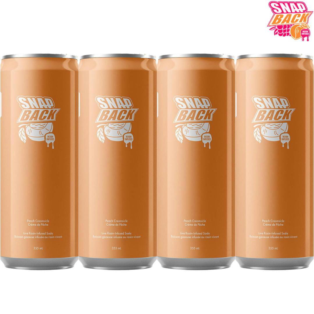 Snap Back | Rosin-Infused Peach Creamsicle 4PK | Beverages *