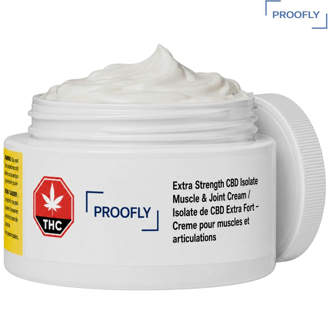 Proofly | Extra Strength CBD Isolate 2000 THC Free Relief Muscle Joint Topical | 100g