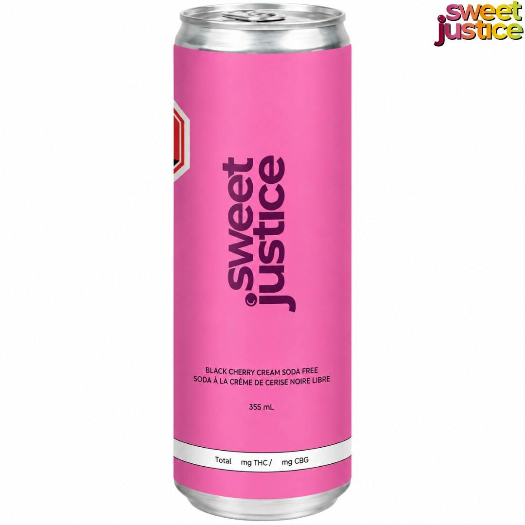 Sweet Justice | Black Cherry Cream Soda Free 10THC + 10 CBG | Beverages *