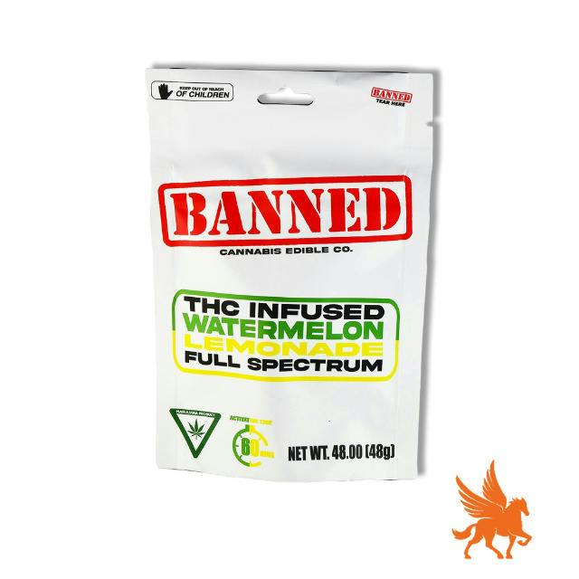 WATERMELON LEMONADE GUMMY CLUSTERS 200MG | 4 PACK by Banned Edible Co