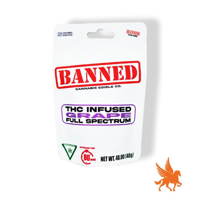 Gummy Clusters | Grape | 200mg | 4ct | 50mg/ea by Banned Edible Co